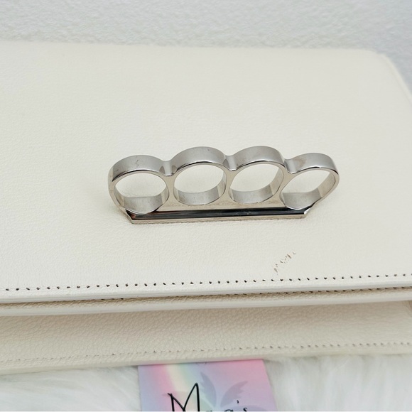 Alexander McQueen: Four-Ring Clutch Crossbody Bag - Picture 14 of 16